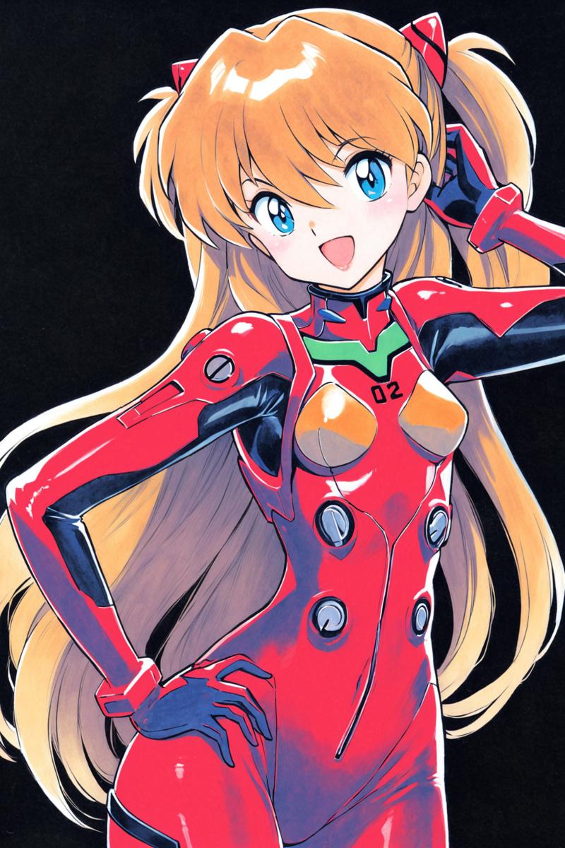 29087-809187332-1girl,long hair,plugsuit,bodysuit,souryuu asuka langley,pilot suit,bracer,blue eyes,smile,open mouth,breasts,bangs,turtleneck,so.png